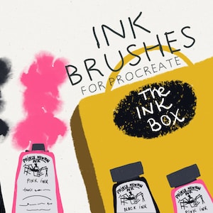 Procreate Ink Brushes, Ink Brushes, Procreate, Procreate Brushes, Procreate Bundle, Brushes Bundle, Digital Brushes