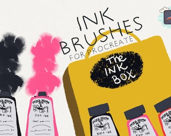 Procreate Ink Brushes, Ink Brushes, Procreate, Procreate Brushes, Procreate Bundle, Brushes Bundle, Digital Brushes