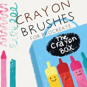 Procreate Crayon Brushes, Procreate Brushes, Crayon Brushes for Procreate, Crayon Brushes, Digital Brushes, Procreate