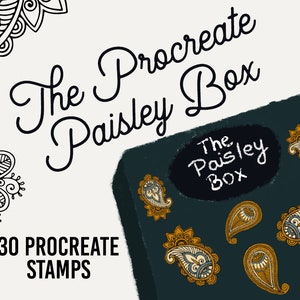 The Procrate Paisley Box | Paisley Stamps for Procreate | Paisley Brushset | Procreate Brushset | Stamps for Procreate | Paisley Stamps