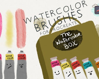 Procreate Watercolor Brushes, Watercolor Brushes, Procreate Brushes, Procreate Bundle, Brushes Bundle, Procreate