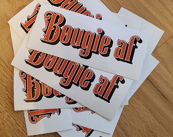 Bougie af - 4" sticker - 2 pack! FREE SHIPPING
