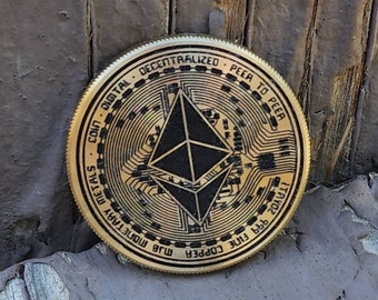 Moneda criptográfica Etherium: ¡3 tamaños!