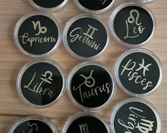 Zodiac Coins - Birthday Month - Star Sign - 3 Sizes!