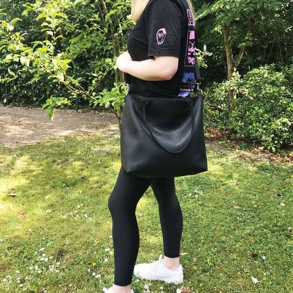 Black large crossbody purse sale