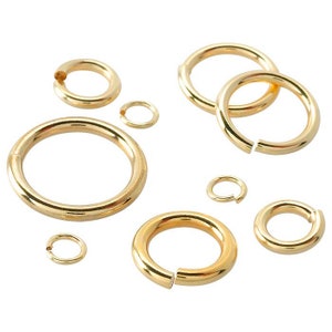 14K Gold Filled 2.3mm, Bulk Jump Rings, Locking Round Jumpring, Jewelry Making, Ring Closures, Bulk Pricing, Closures, Permanent Jewelry
