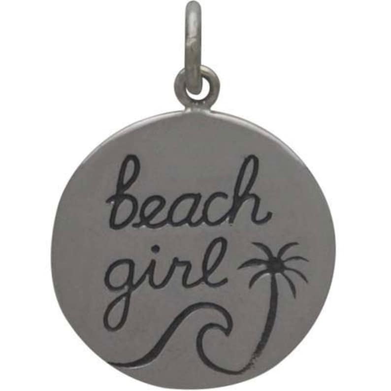 Summer Sun Tag Ocean Travel Surfer Charm Bridal Party Surfing Waves Vacation Surfs up Beach Girl Charm Beach Wedding Swimmer