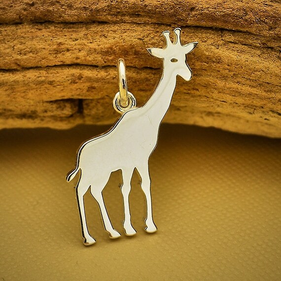 Sterling silver giraffe charm best sale