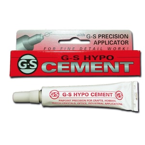 Glue - G-S Hypo Cement Glue - Adhesive, Pearls, Closures, Thread Glue, Leather Glue, Metal Glue, Beading, Knotting Glue, Cement