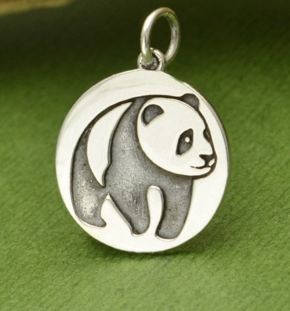 Panda Bear Charm Sterling Silver Panda Bear Charm Sterling Silver