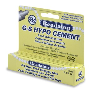 Beadalon designer bead stringing Glue, GS Hypo cement 9 ml - Adhesive, Closures, Thread Glue, Leather Glue, Glue, Beading, Knotting Glue