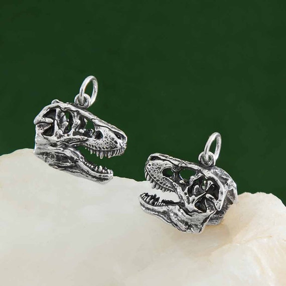 Tyrannosaurus Rex 3D Charm Sterling Silver Tyrannosaurus Rex 3D Charm Sterling Silver