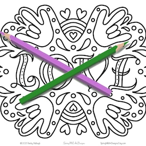Love ASL coloring page I love you printable