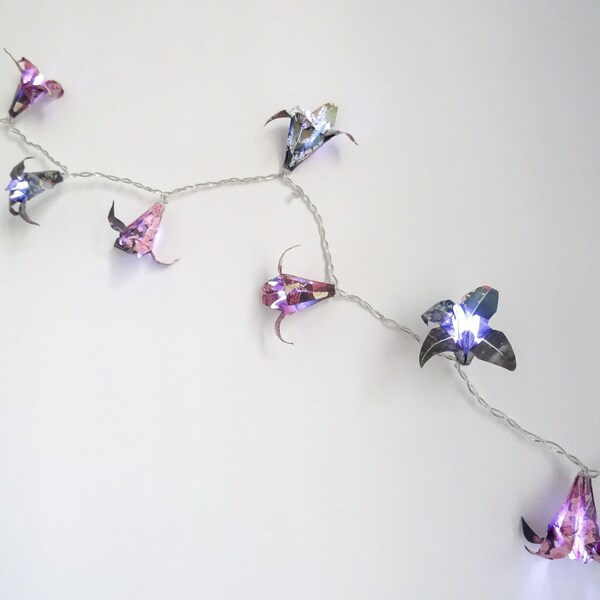 Guirlande lumineuse de lys origami