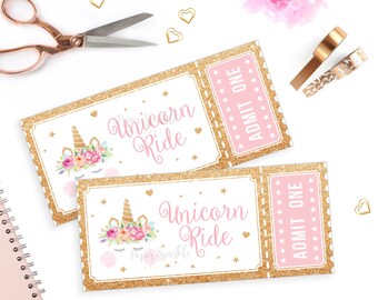 Unicorn ride ticket,Unicorn party,Unicorn Birthday,Unicorn Party decor,Unicorn Printable,Unicorn sign,unicorn invitation,unicorn prop