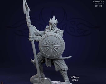 Auxiliar Spearman / Draconic Legion  /Mammoth Factory /  25mm base