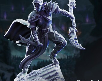 Ilyara Deri – Assassin of the Waning Moon / Schism of the Drow /DM stash / 25mm or 50 mm base