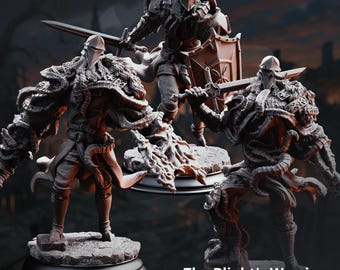 The Blight’s Warriors – Blighted Knights /  The Dire End /DM stash / 25mm, 50 mm