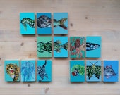 Make your own animal, puzzle, painting, sea, art, gift, fish, beetle, lion, jelly, seahorse, snale, octopus, cat, butterfly, parrot, mouse