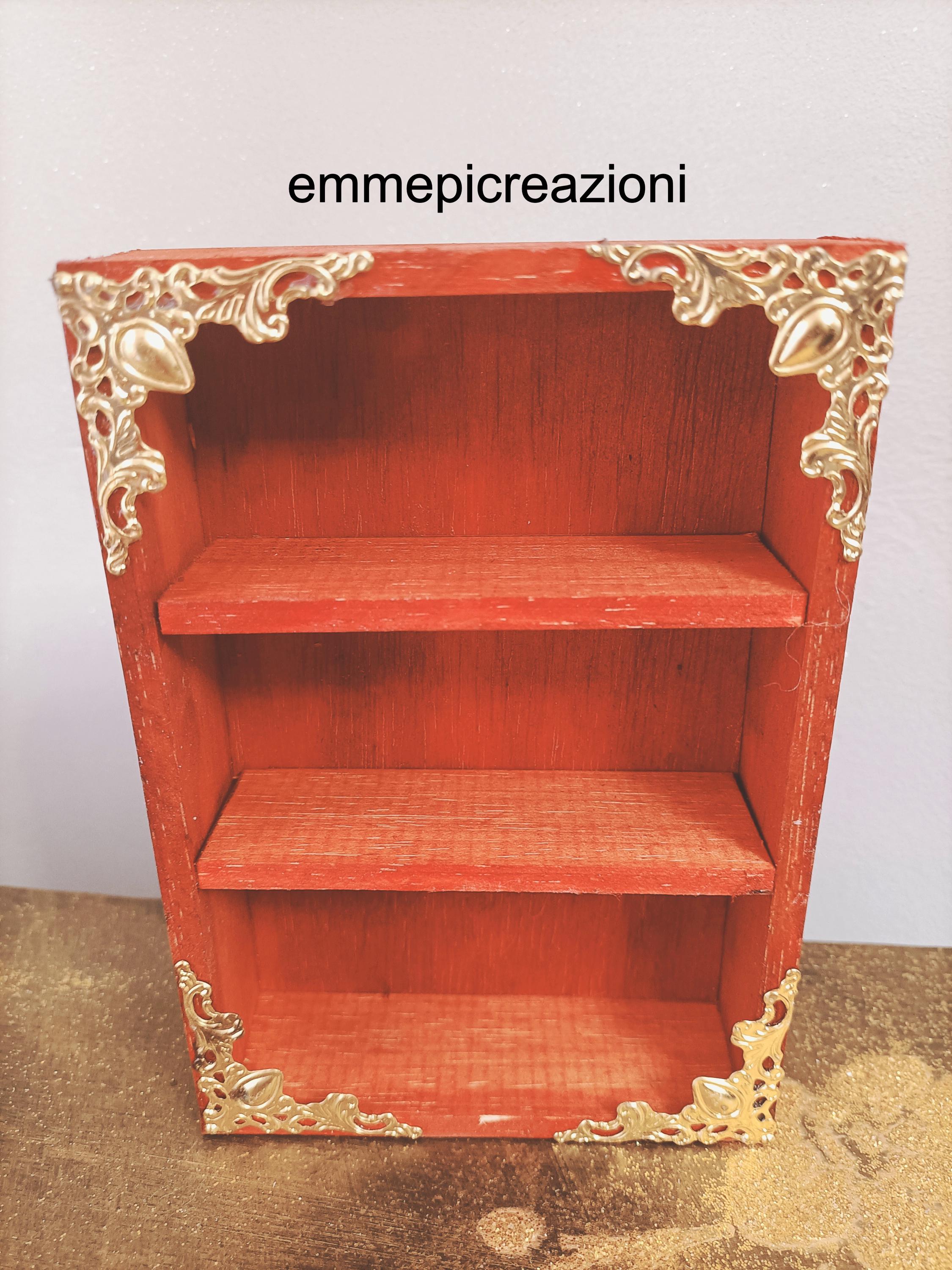 Piccola vetrina per libri in miniatura, in legno, realizzata a mano, piccola libreria per alleviare lo stress, decorazione per la casa per gli amanti del soggiorno