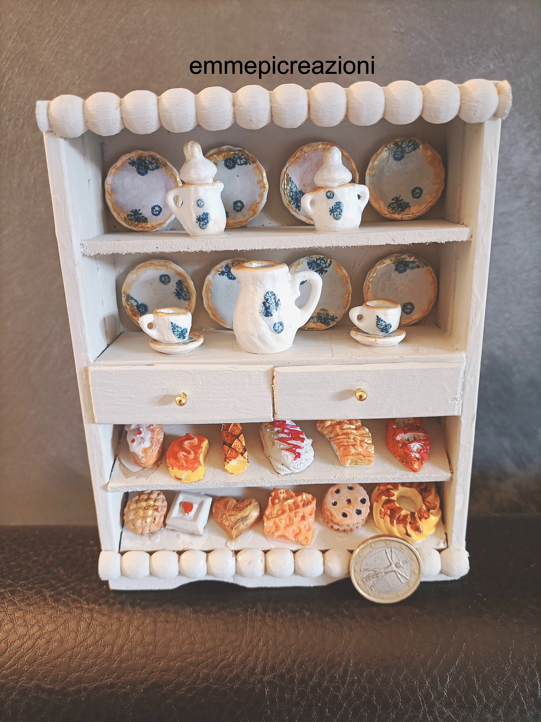 Buffet de cuisine meuble de poupée jouet ancien en bois années 60 - Jeux & Jouets