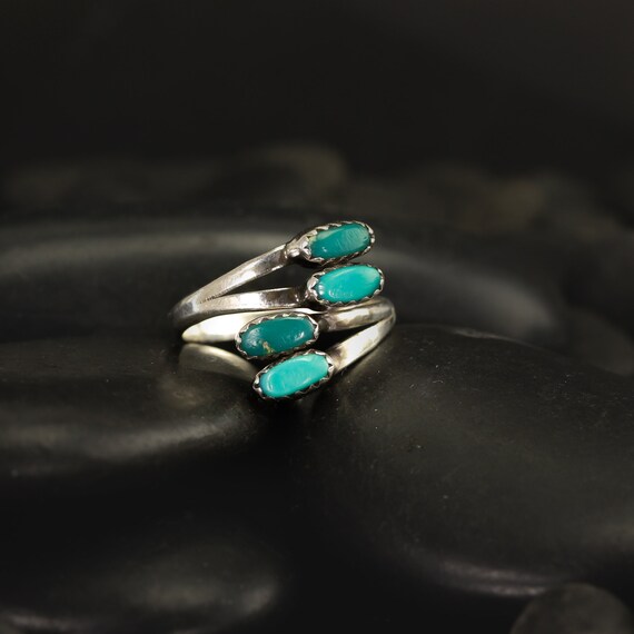 Adjustable Vintage Turquoise Ring - Native America