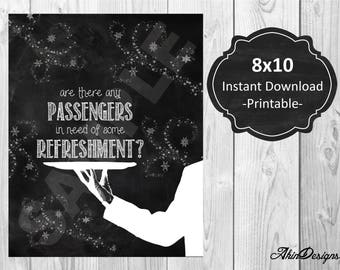 Polar Epress- Refreshment- 8x10- Printable- Instant Download