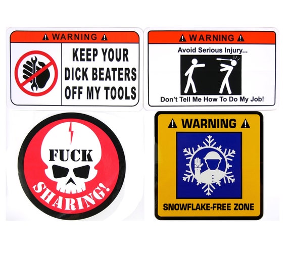 Dirt Bike Stickers Keep Your Dick Beaters Off My Dirt Bike Funny Decal 2 PACK 06