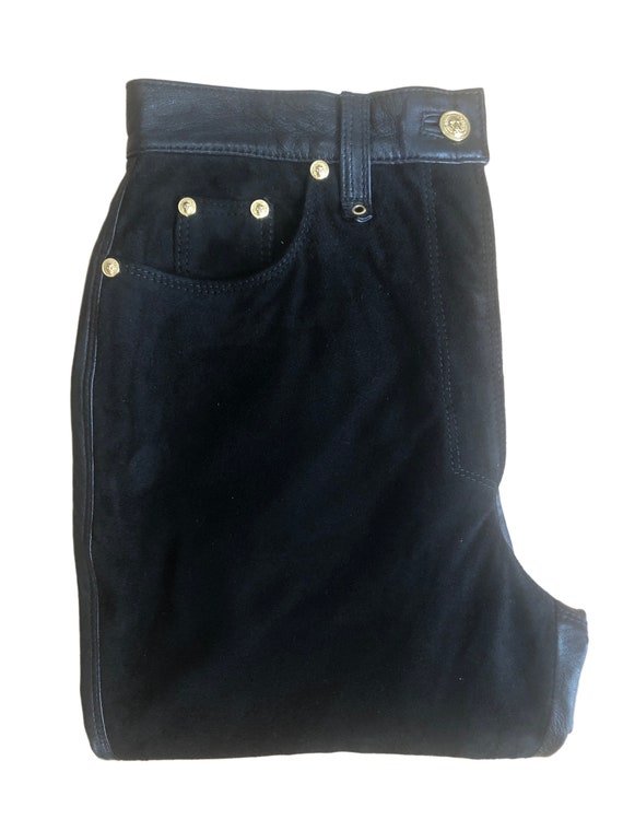 Versus by Gianni Versace Leather Pants