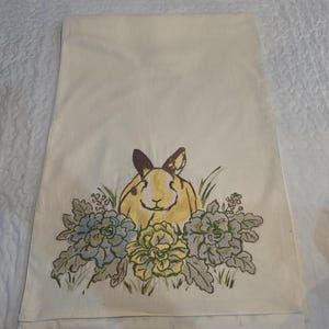 Pottery Barn Bunny Easter Set, 108in Table Runner + 2 Pasture Bunny Pillows