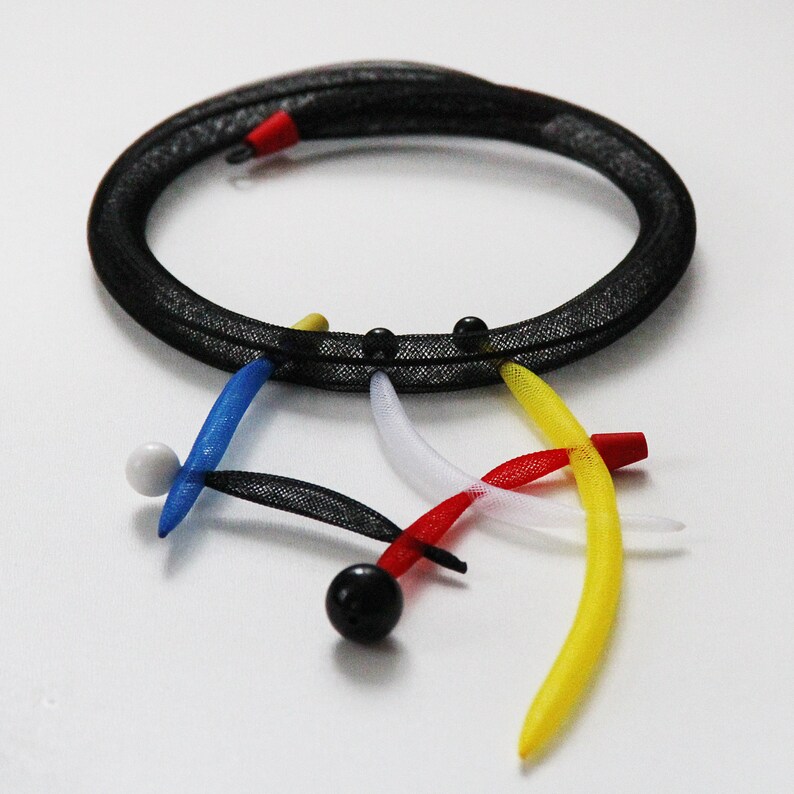 Pop Art Jewelry Rubber Necklace Art Necklace Unique Design Etsy