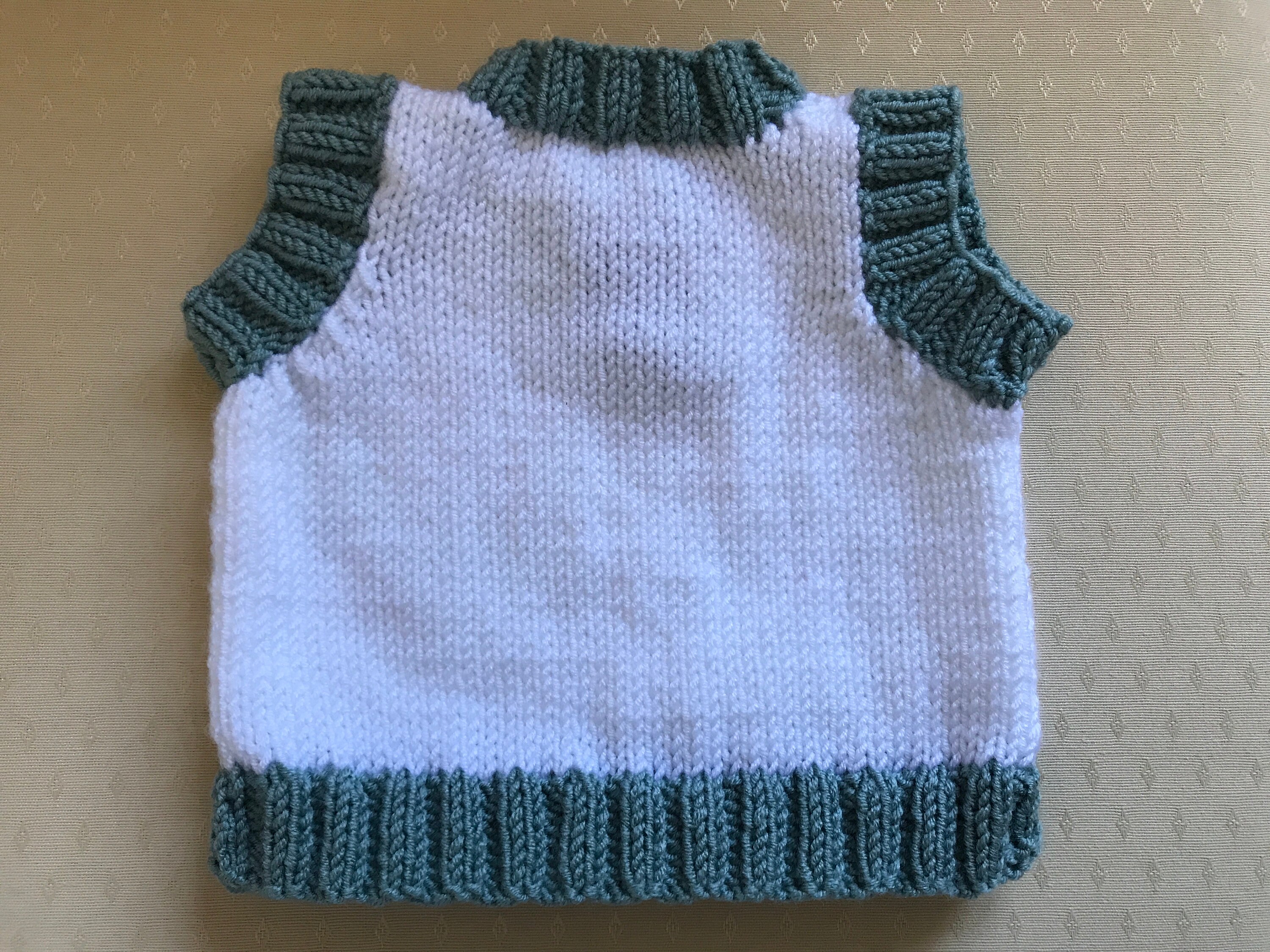Hand Knitted Baby Tank Top Etsy