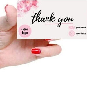 Business Thank You Card Template, Editable Business Thank You Card, Thank You For Your Purchase Card, Printable Thank You Package Insert