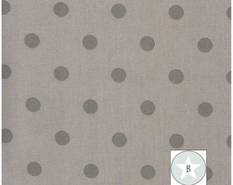 AU Maison Wachstuch  -  Dots Big - Latte / Grey