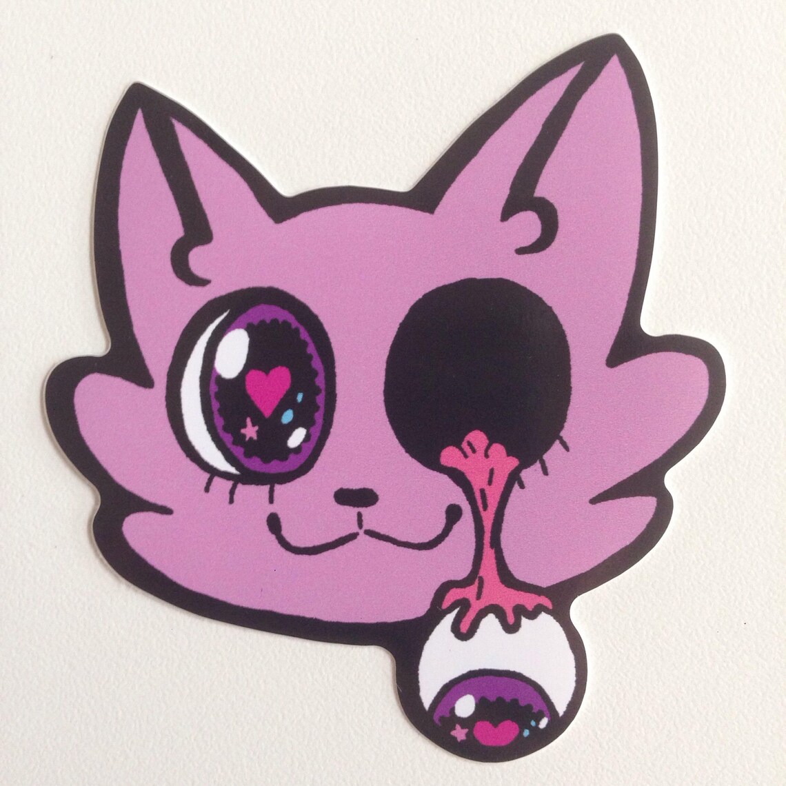 Drippyeye Cutie Pie Cat Sticker Etsy New Zealand