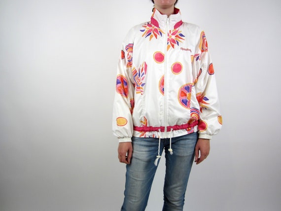 reebok jacket vintage orange