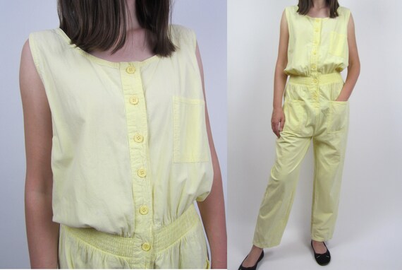 lemon yellow jumpsuit