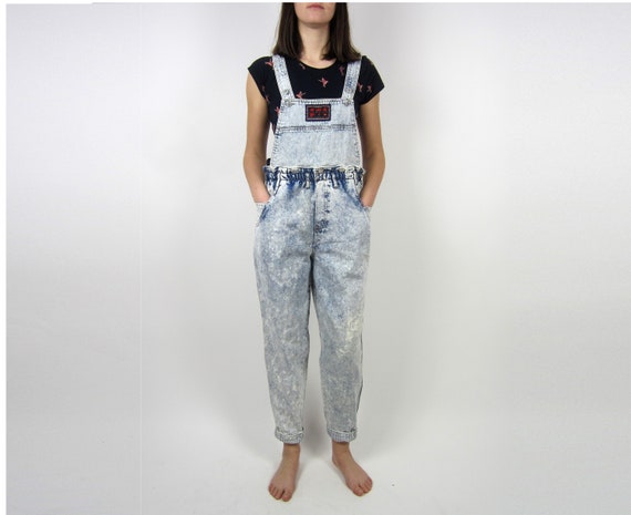 acid wash dungarees