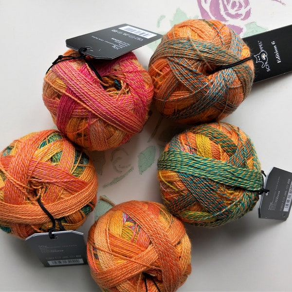 New colors Edition 6 "Fool's Gold" from Schoppel Wolle "Yarn, coulor gradient, magic ball