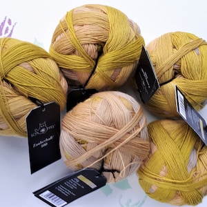 Zauberball 100 &quot;Light in the Shaft&quot; Schoppel Wool Virgin Wool Knit or Crochet Handwork