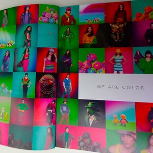 May include: A collage of colorful images featuring people wearing different clothing and accessories. The text "WE ARE COLOR" is displayed in the center of the image.