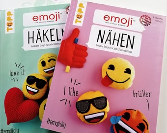 Anleitungsheft für Emoji zum Häkeln oder Nähen