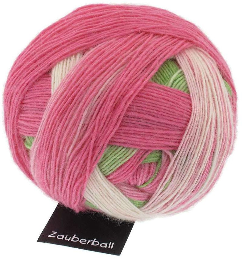 Magic ball through the flower paddock wool mixed fabric knit or crochet handmade