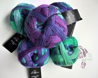 New "Zauberball 100 Pro "All Paletti NEW" Schoppel Wolle Knit or Crochet handmade
