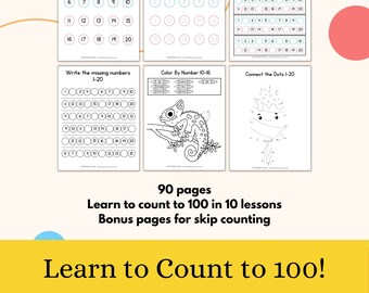 Count to 100 Kindergarten Worksheets