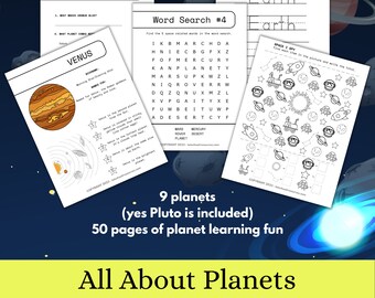 All About Planets - Worksheet & Activity Set