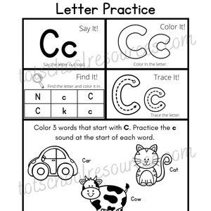 Letter Phonics Worksheets Preschool Pre k tk image 4