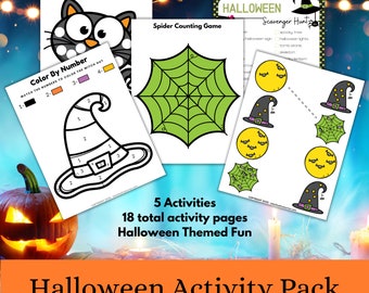 Halloween Activity Pack - Preschool Printable Activity Pack