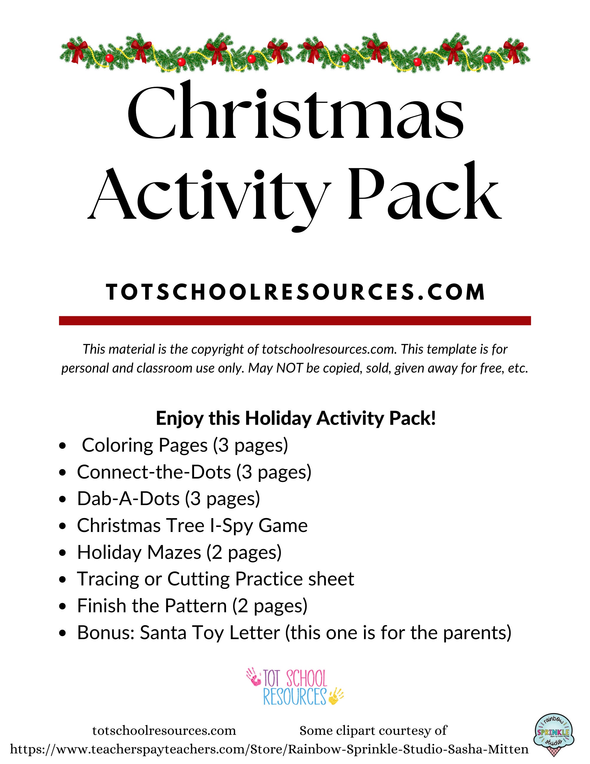 Christmas Activity Pack: Printable Holiday Games (PDF Download) - Etsy