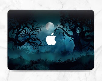 Night forest Halloween decor Macbook case scary Macbook case creepy Macbook case nature Pro 16 2023 Air 13 2022 Macbook hard case Pro 16